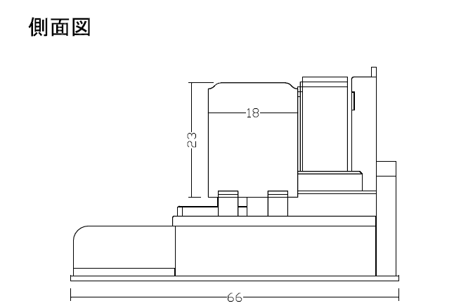 横型墓地側面図
