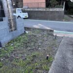 横型墓地工事前写真