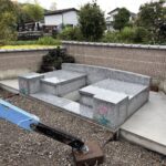 8.9尺×5.25尺横型石塔工事途中写真