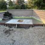 8.9尺×5.25尺横型石塔基礎工事写真