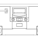8.9尺×5.25尺横型石塔平面図
