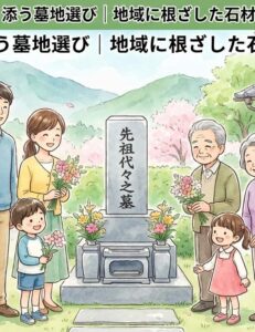 ご家族に寄り添う墓地選び｜地域に根ざした石材店のサポート