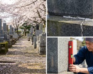 お墓の傾き・ズレを早期発見する点検