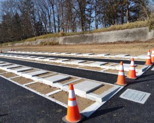 Fブロック（小区画墓地）の完成後の様子 ※特別徴収金（土台・カロートの工事費用）が必要となります