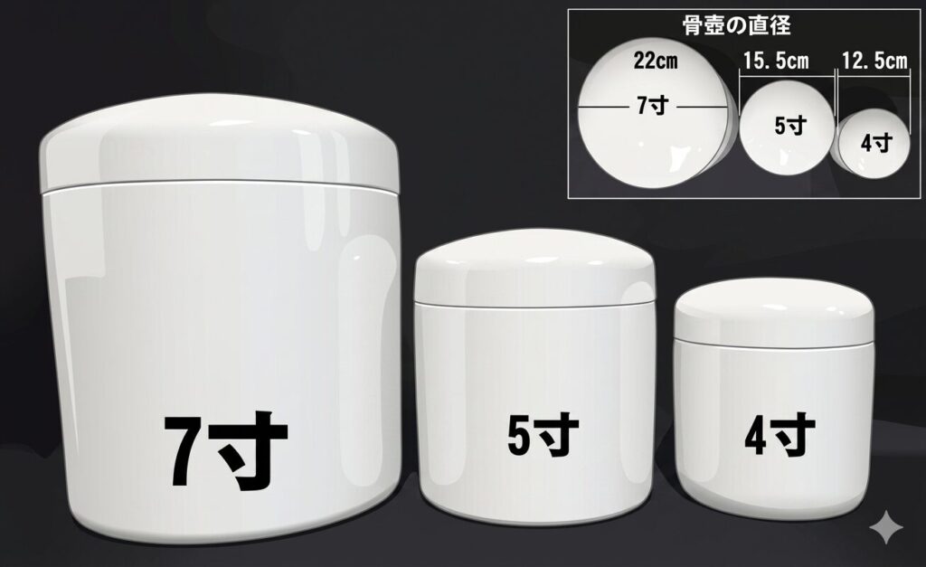 骨甕の寸法