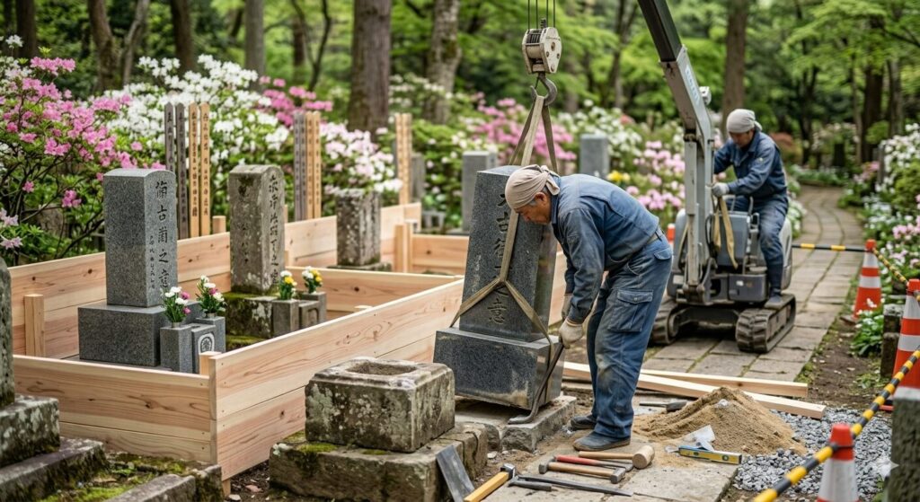 墓じまい撤去工事