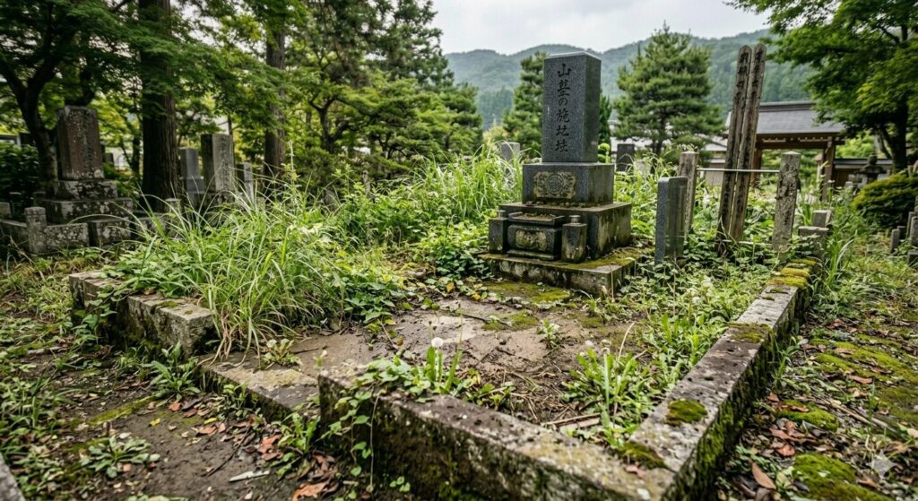お墓まわりの雑草退治は重要な管理業務のひとつです