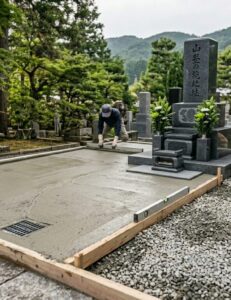 土間コンクリート施工（イメージ）