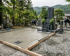 土間コンクリート施工（イメージ）