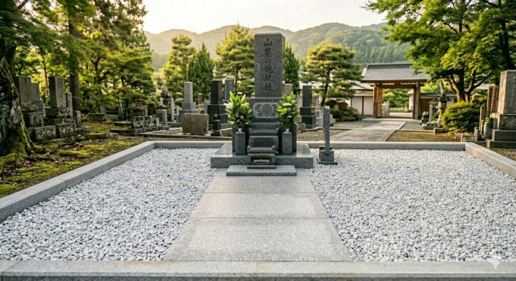 板石張りと砂利敷きの組み合わせイメージ