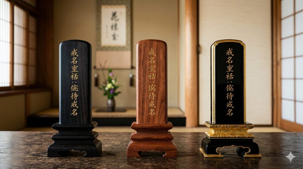 各種お位牌のイメージ写真